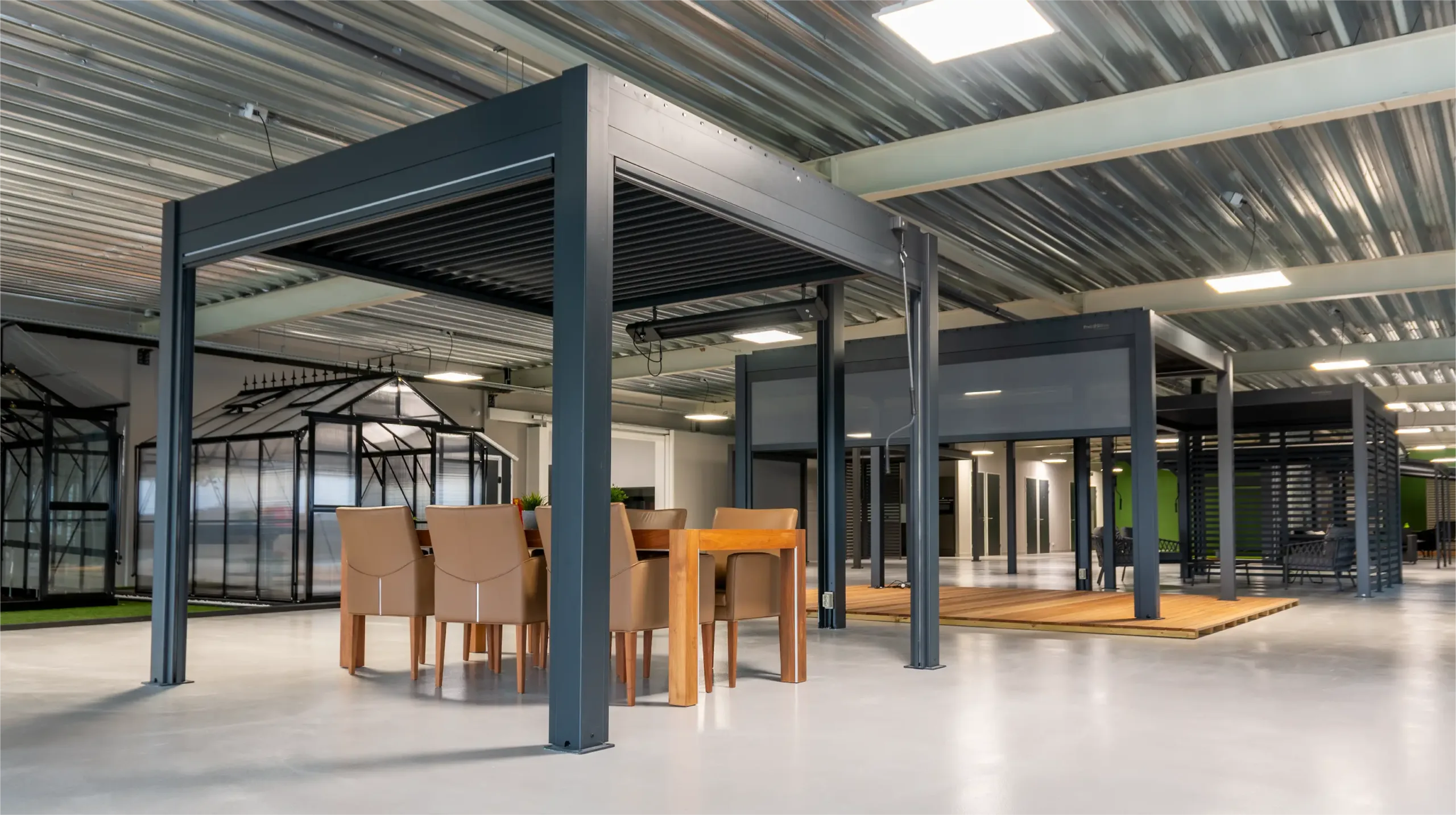 Pratt & Söhne, showroom, pergola, someren